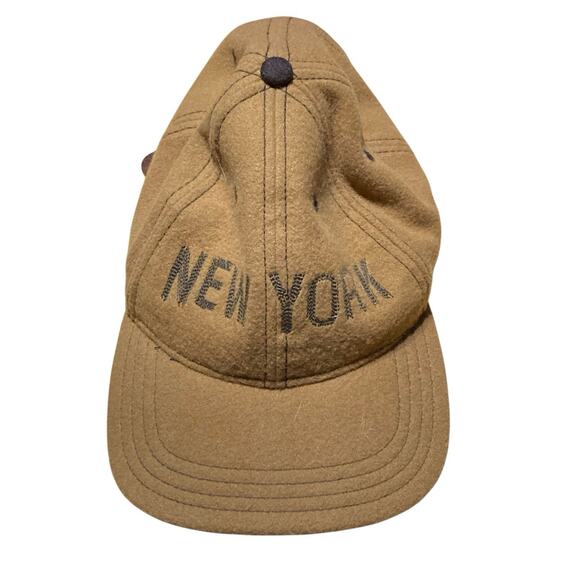 Goorin Bros New York Cap Brown Suede Mens Adjustable Strap - Picture 1 of 8